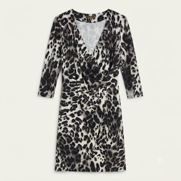 Tommy Bahama Dresses & Skirts - Tommy Bahama Black and White Animal Print Midi Dress